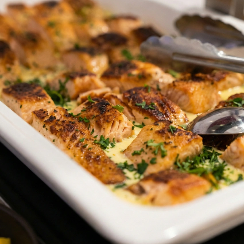 Lachsfilet in Kraeuterkruste_Kunst und Culinarium